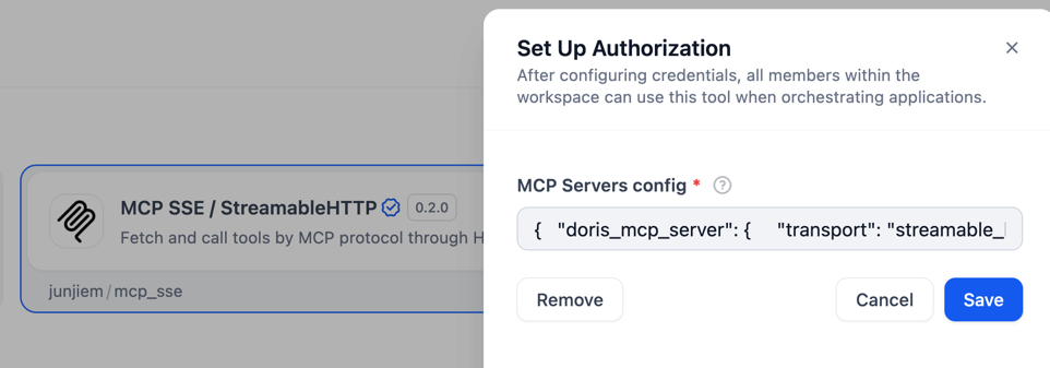 Configure plugin