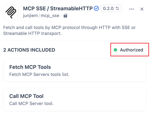 Authorized