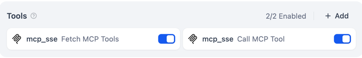 Add tools